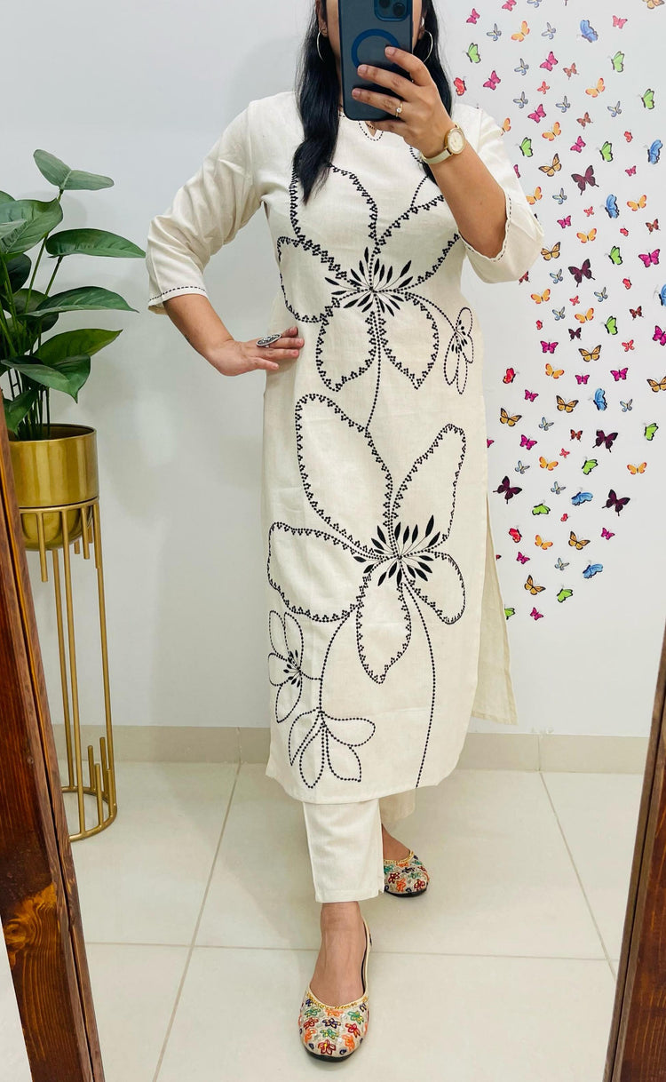 Elegant Everyday Kurti – Available in Red, Blue, White & Black