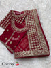 Blooming Vichitra Bandhej Saree with Heavy Pallu & Work Blouse